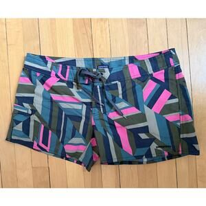 Patagonia Women's Board Shorts Sz 12 Geometric Abstract Print